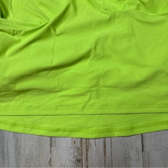 Old Navy Active Powersoft Long Line Sports Bra Top Plus Size 2X Neon Green - Picture 14 of 15